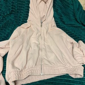 H&M Pink Cropped Jacket | Size L